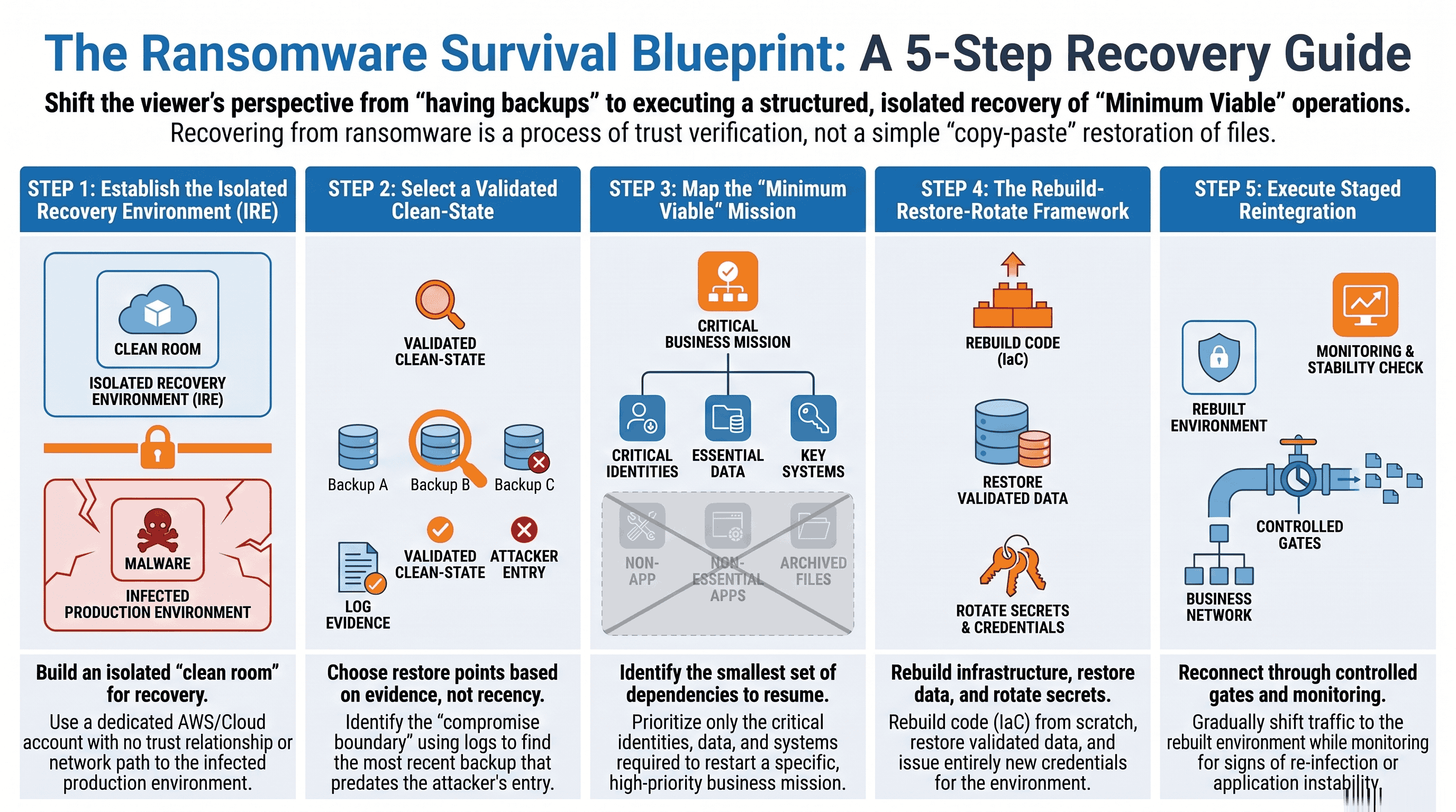 Infographic Ransomware Recovery Survival Guide