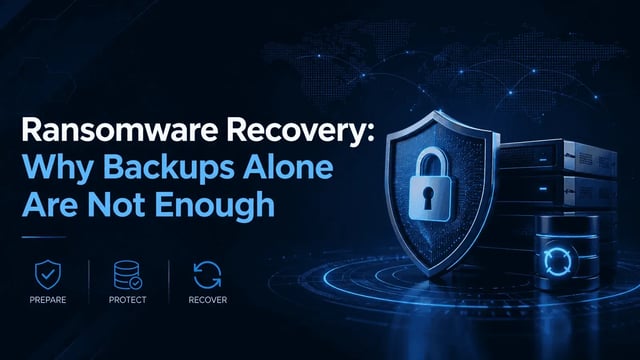 Ransomware Recovery Why Backups Alone Are Not Enough